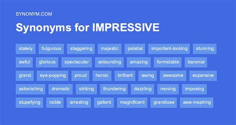 impressive synonym|Impressive synonyms .